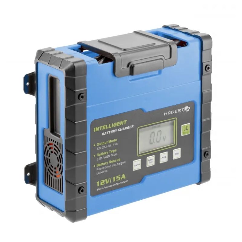 Зарядний пристрій трансформаторний Hogert 12В 15А зарядка для акумуляторів (HT8G613)