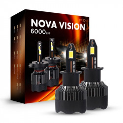 Світлодіодні лампи H3 для авто Carlamp Nova Vision Led автолампи 6000 Lm 6500 K (NoVH3)