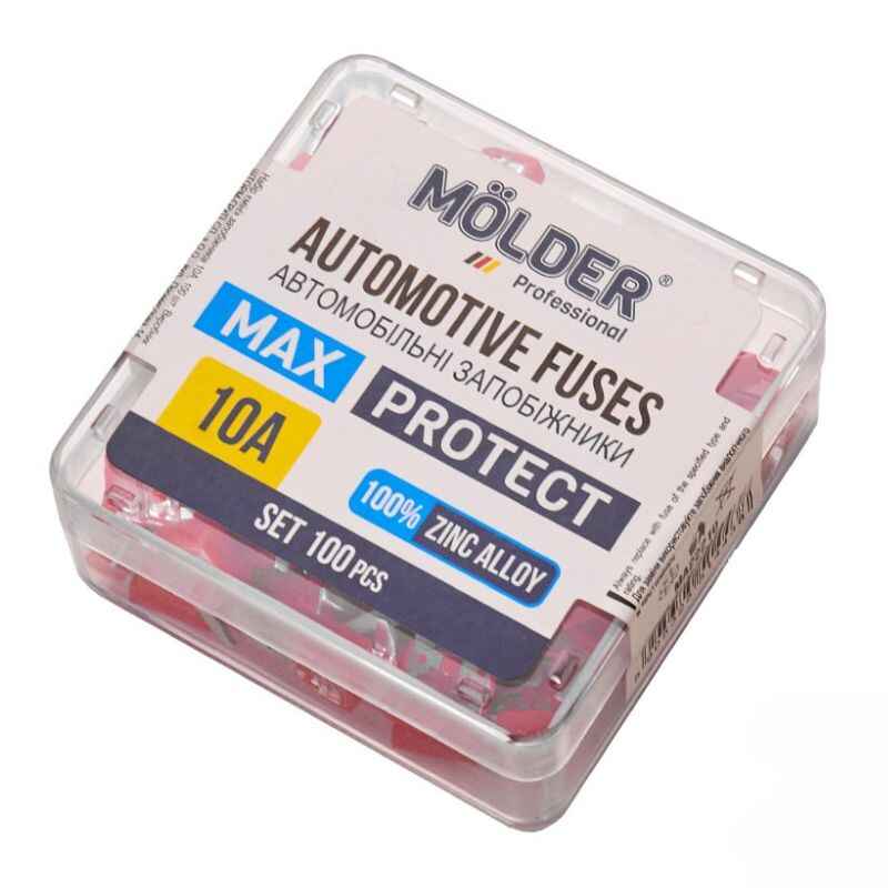 Запобіжники 10А Molder чорні 100шт (MA22210)
