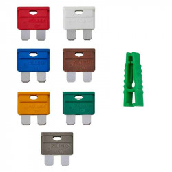 Запобіжники 5А 7.5А 10А 15А 20А 25А 30А Molder чорний 10шт (MA22300)