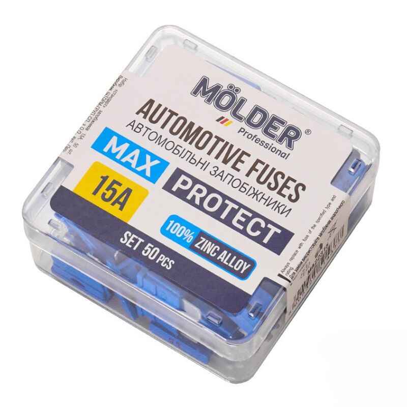 Запобіжники 15А Molder стандартний 50шт (MA22315)