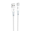 Кабель для зарядки та синхронізації Type-C 1м 3A Hoco X70 білий (X70-t/white)