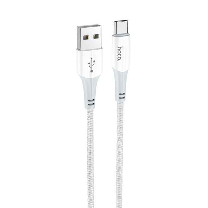 Кабель для зарядки та синхронізації Type-C 1м 3A Hoco X70 білий (X70-t/white)