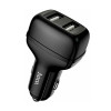 Автомобільний зарядний пристрій 2.4A Hoco Leader 2USB чорний (Z36)