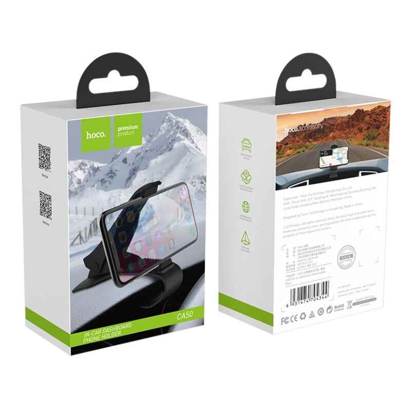 Тримач для автомобіля на панель приладів Hoco CA50 чорний (CA50)