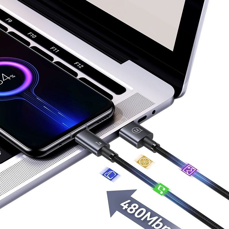 Кабель синхронізації Usams Micro 2A алюмінієвий сплав швидка зарядка 2М (SJ670USB01)