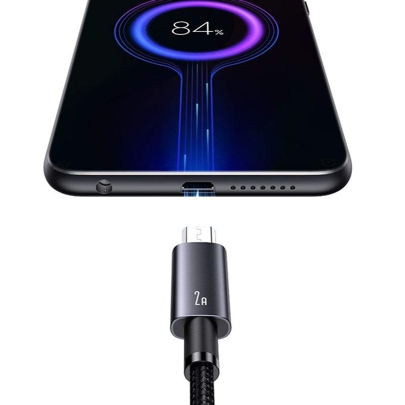 Кабель синхронізації Usams Micro 2A алюмінієвий сплав швидка зарядка 2М (SJ670USB01)