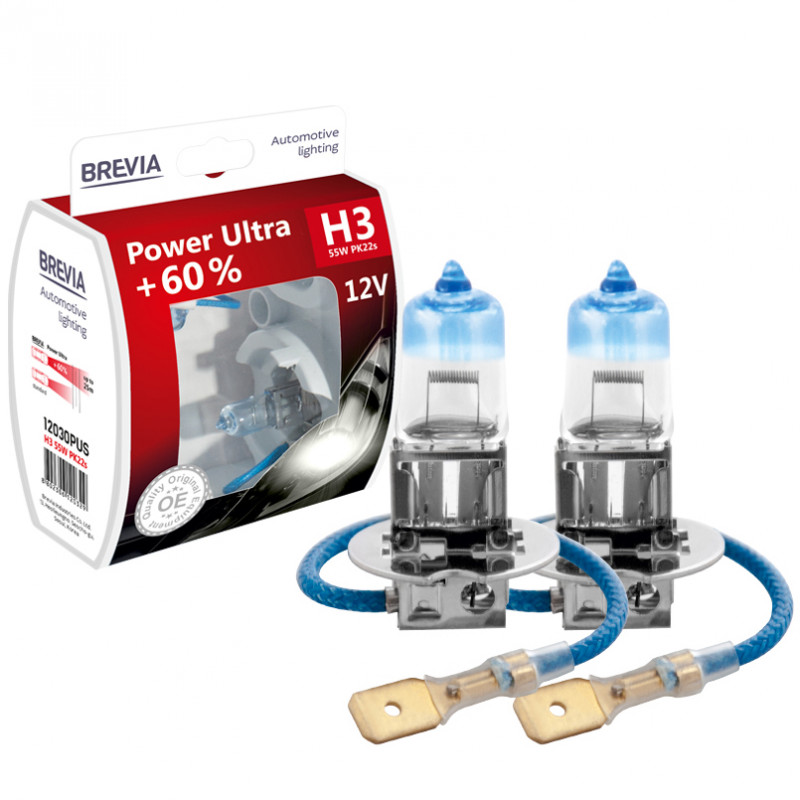 Лампа галогенна Brevia H3+ 60% Set (12030PUS)