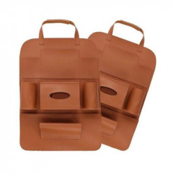 Органайзер шкіряний на спинку сидіння коричневий RG (BA201317BR)