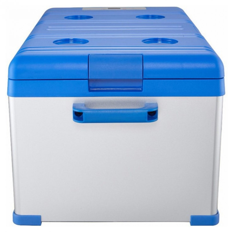 Портативный холодильник 25л BREVIA автохолодильник с LG-компрессором стальной 12/24В 220В (22405)