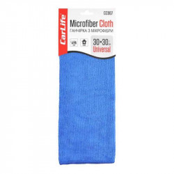 Серветка універсальна мікрофібра 30х30см CARLIFE синя 1шт (CC907)