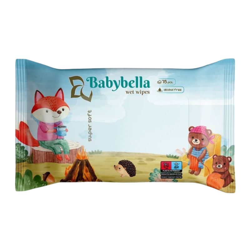 Серветки вологі BABYBELLA 15шт