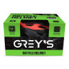 Шлем для велосипеда взрослый размер L 58-61мм Grey's матовый со съемным козырьком и вентиляцией (GR21134)