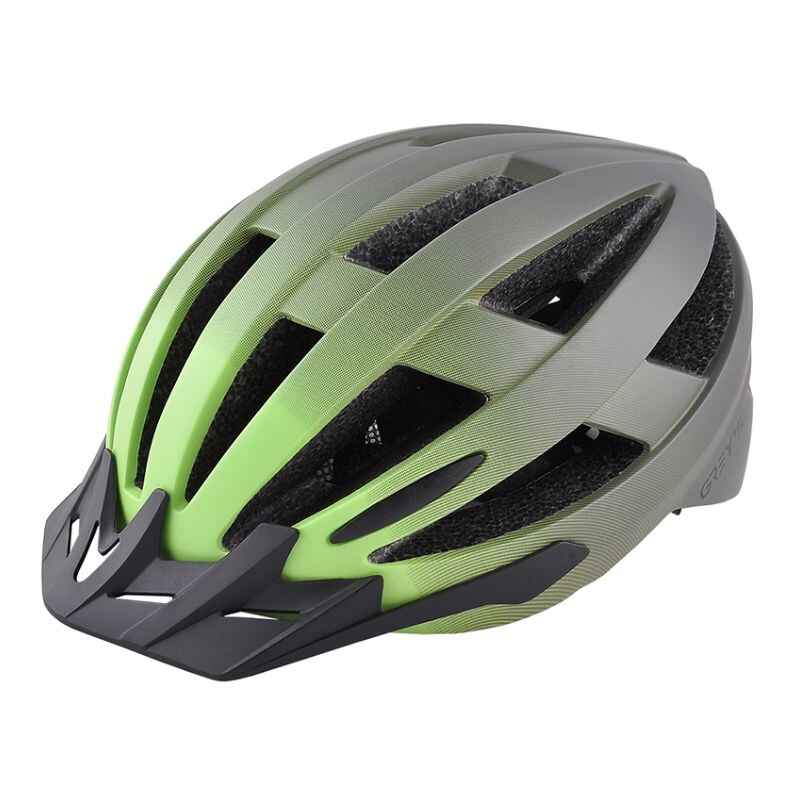 Шолом для велосипеда дорослий розмір М 54-58мм Grey's матовий зі знімним козирком і вентиляцією (GR21333)