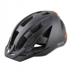 Шолом для велосипеда дорослий розмір М 54-58мм Grey's матовий зі знімним козирком і вентиляцією (GR21213)