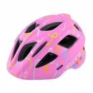 Шолом для велосипеда дитячий розмір S 49-53мм Grey's матовий з регулятором окружності рожевий (GR22142)