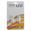 LED автолампа SOLAR 12V SV8.5 T11x36mm 6smd 3528 white, 2шт (LS275_B2)