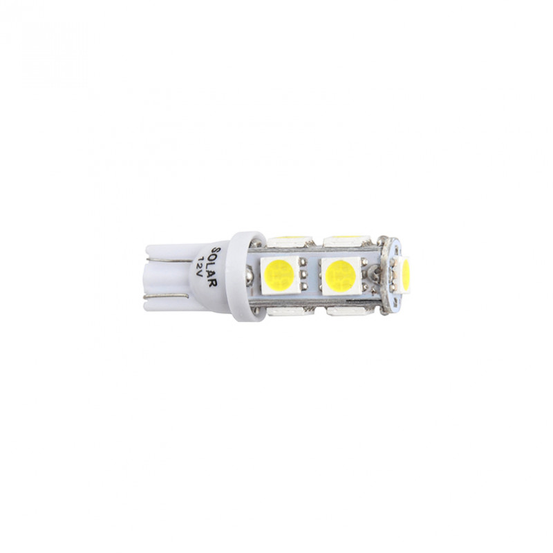 LED автолампа SOLAR 12V T10 W2.1x9.5d 9SMD 5050 white, 2шт (LS277_B2)