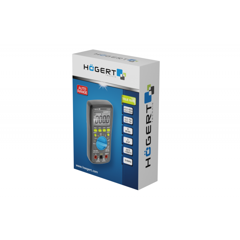Мультиметр цифровий автоматичний діапазон Hogert (HT1E603)