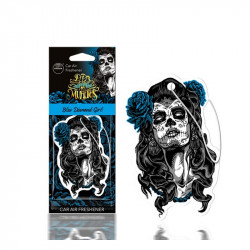 Ароматизатор до машини Aroma Car Dia De Los Muertos - Blue Diamond Girl (83116Blue)