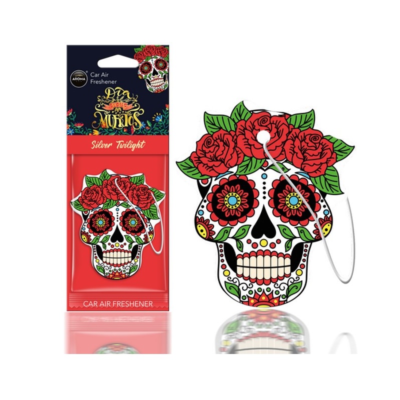 Ароматизатор до машини Aroma Car Dia De Los Muertos - Silver Twilight (83118)