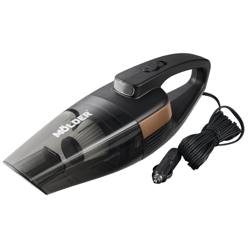 Пилосос автомобільний Molder від прикурювача з LED ліхтарем 110Вт, 12В, 3.2кПа, чорний (MA34020)