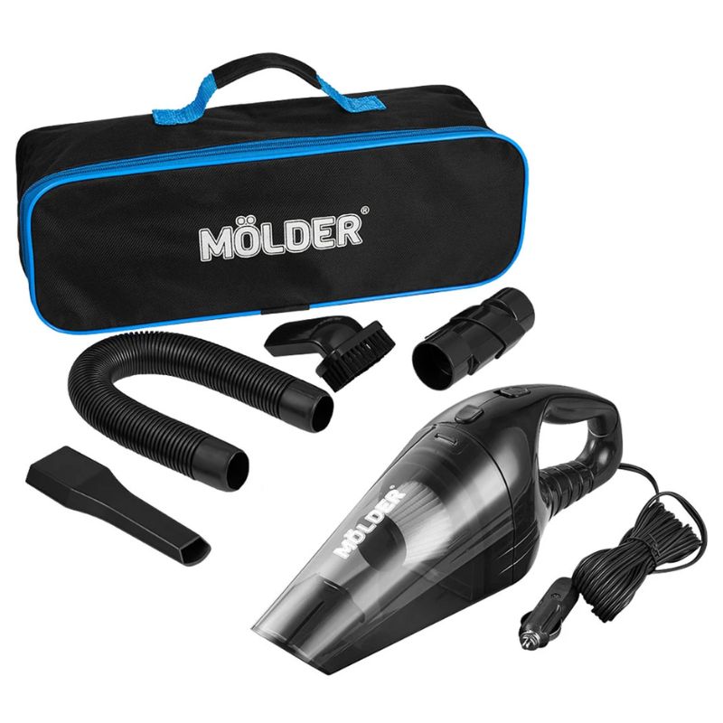 Пылесос автомобильный Molder 110Вт 3.2кПа 12V от прикуривателя черный (MA34015)
