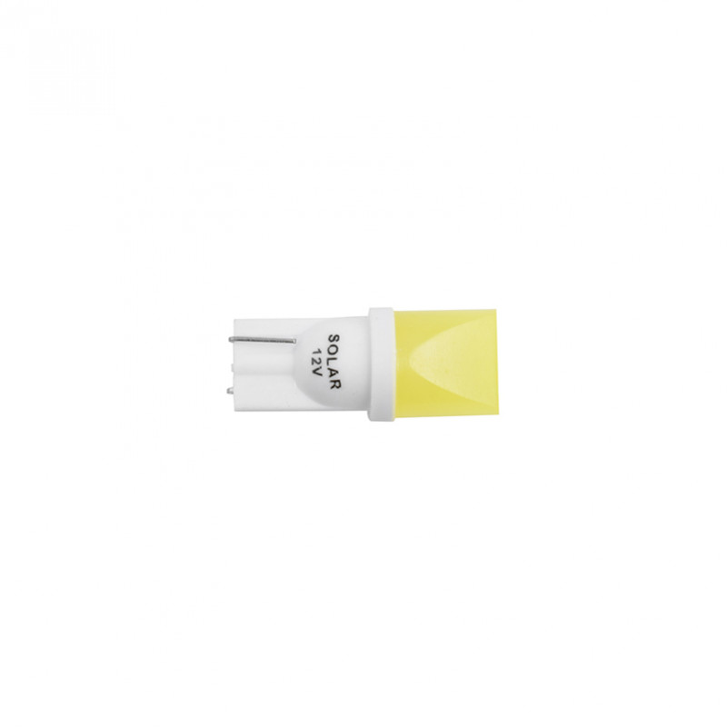 LED автолампа SOLAR 12V T10 W2.1x9.5d 1COB white, 2шт (LC343_B2)