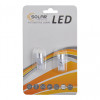 LED автолампа SOLAR 12V T10 W2.1x9.5d 1SMD 1W white, 2шт (LS241_B2)