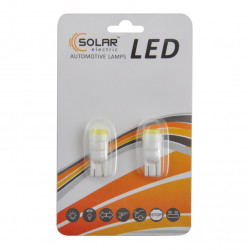 LED автолампа SOLAR 12V T10 W2.1x9.5d 1SMD with lens, 2шт (LC342_B2)
