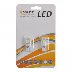 LED автолампа SOLAR 12V T10 W2.1x9.5d 5smd 5050 white, 2шт (LS243_B2)