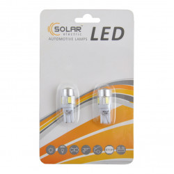 LED автолампа SOLAR 12V T10 W2.1x9.5d 6SMD 5630 with lens white, 2шт (LS285_B2)