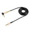 Кабель AUX 1м кутовий Hoco miniJack чорний (UPA02)