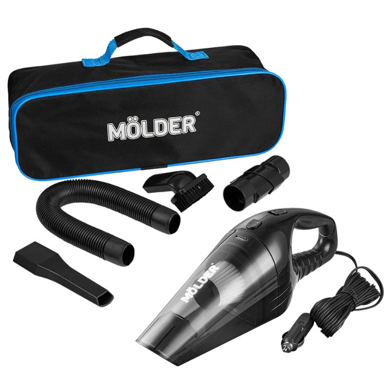 Пылесос автомобильный Molder 110Вт 3.5кПа 12V от прикуривателя черный (MA34010)