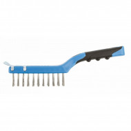 Щітка дротяна з нержавіючої сталі зі скребком 4 x 11 Hogert (HT3B639)