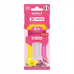 Ароматизатор до машини Nowax X Twice - Bubble Gum & Vanilla (NX00152)