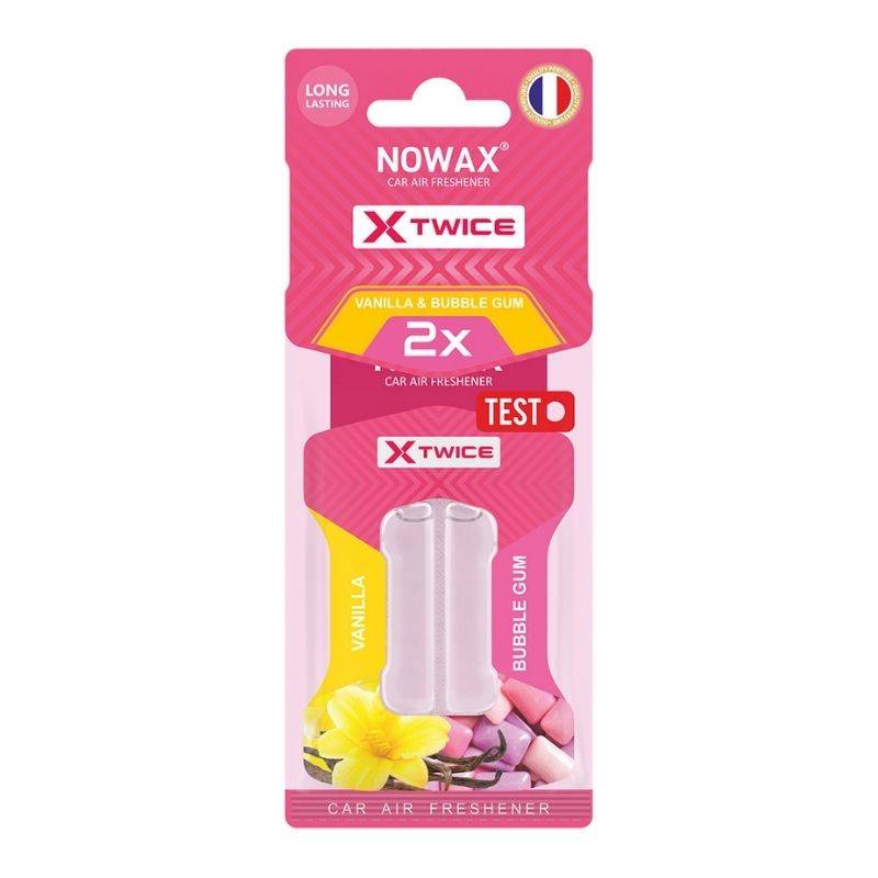 Ароматизатор до машини Nowax X Twice - Bubble Gum & Vanilla (NX00152)