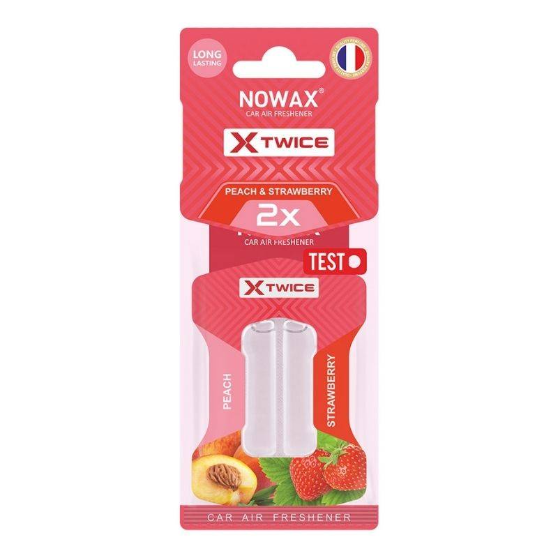 Ароматизатор до машини Nowax X Twice - Strawberry & Peach (NX00156)