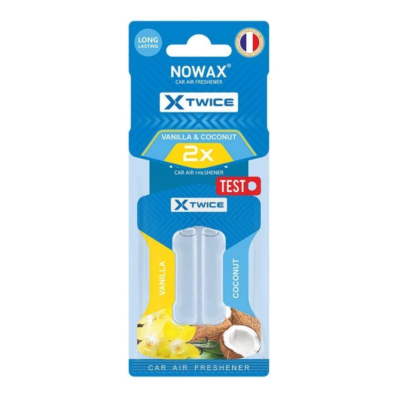 Ароматизатор до машини Nowax X Twice - Vanila & Coconut (NX00157)