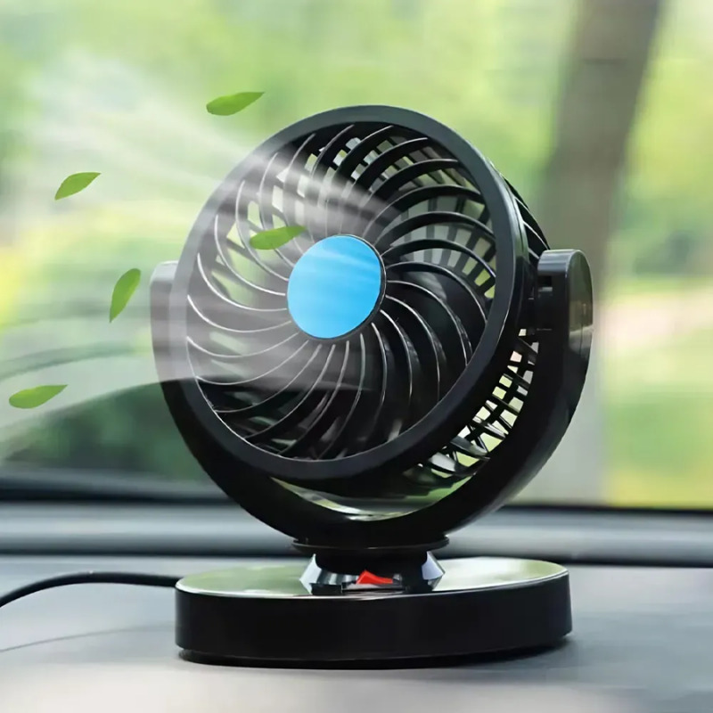 Вентилятор в авто 5В підключення від USB одинарний на торпедо RG (CZ-01)