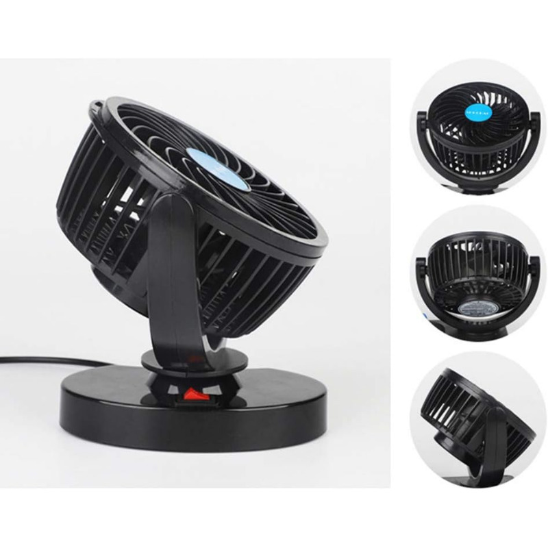 Вентилятор в авто 5В підключення від USB одинарний на торпедо RG (CZ-01)