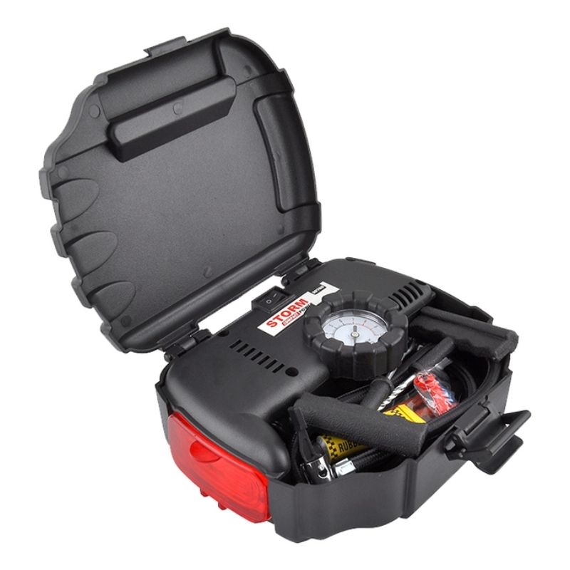 Автокомпресор однопоршневий від прикурювача STORM для шин R13-R15 Compact Power 15 л/хв 80 Вт 7Атм (20700)