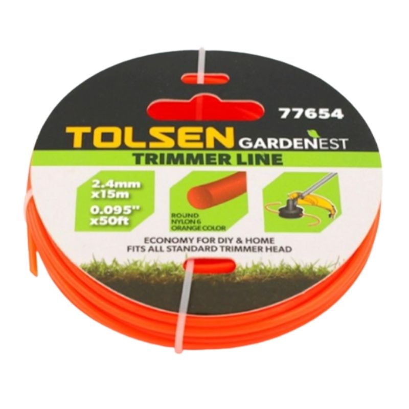 Ліска для тримера 2.4мм х15м Tolsen (77654)