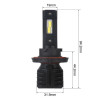 Світлодіодні лампи Н13 для авто Carlamp Night Vision Gen 3 Led автолампи 5500K 6000 Lm (NVG3H13)