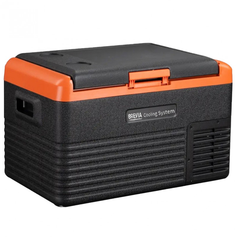 Портативный холодильник 30л BREVIA автохолодильник с LG-компрессором пластиковый 12/24В 220В (22515)