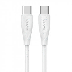 Кабель для зарядки і передачі даних Type-C-Type-C 480Мб/с 60W 1м білий Usams Green Series (SJ716USB02)