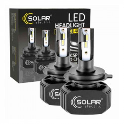 Світлодіодні автолампи H4 LED SOLAR 12/24V 6000K 5000Lm 40W Seoul CSP1860 (8204)