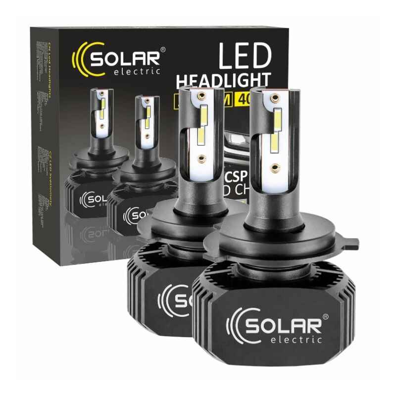 Світлодіодні автолампи H4 LED SOLAR 12/24V 6000K 5000Lm 40W Seoul CSP1860 (8204)