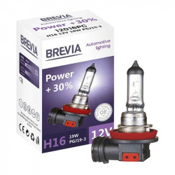 Лампа галогенна H16 Brevia Power +30% 1шт (12016PC)