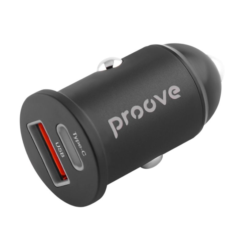 Автомобільний зарядний пристрій 3.0А Proove 1 USB Type-C + 1 USB Чорний (ACTP30111201)